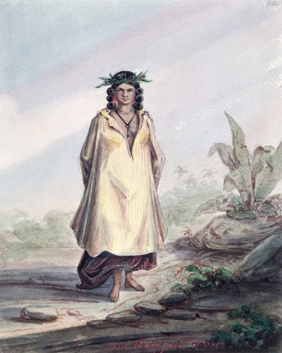 Junge Frau aus Tahiti, ca. 1841-48 von Maximilien Radiguet